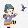Petite Fille Jouant Petit Oiseau Jeu En Plein Air Personnage serapportantà Jeux De Fille Gratuit Animaux