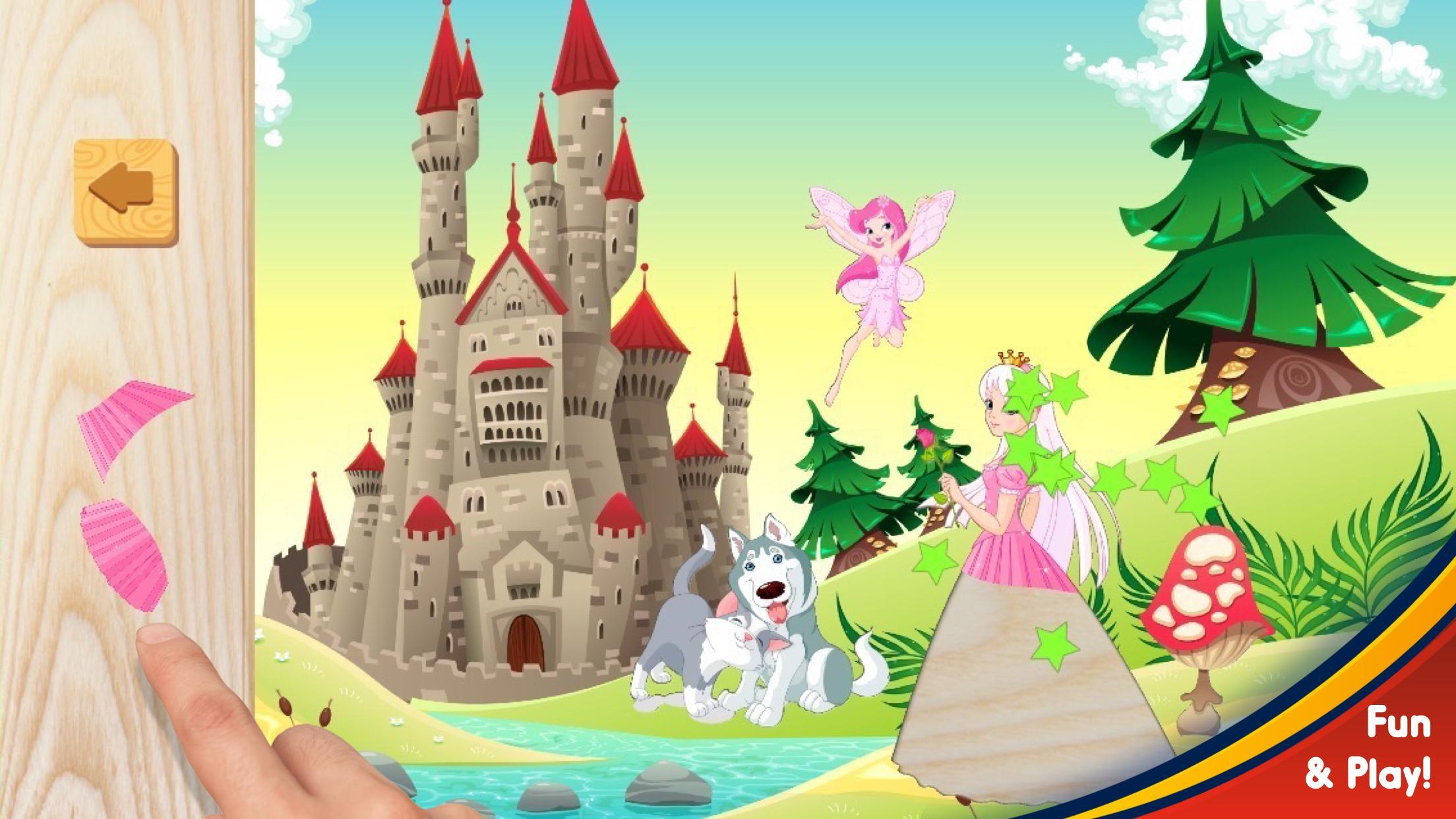 Petite Princesse Puzzle - Jeux De Fille Facile Pour Android tout Jeux De Fille Puzzle