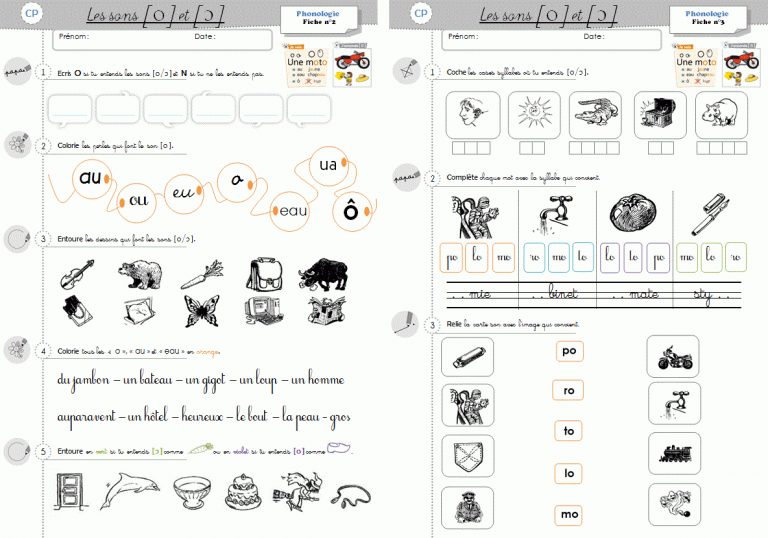 Phonologie Cp - Période 2 - Cycle 2 ~ Orphéecolecycle 2 Intérieur Fiche ...