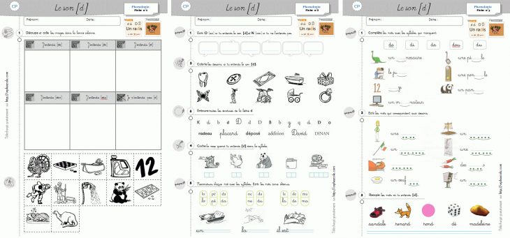 Phonologie Cp – Période 3 – Cycle 2 ~ Orphéecolecycle 2 encequiconcerne Fiche D Exercice Cp