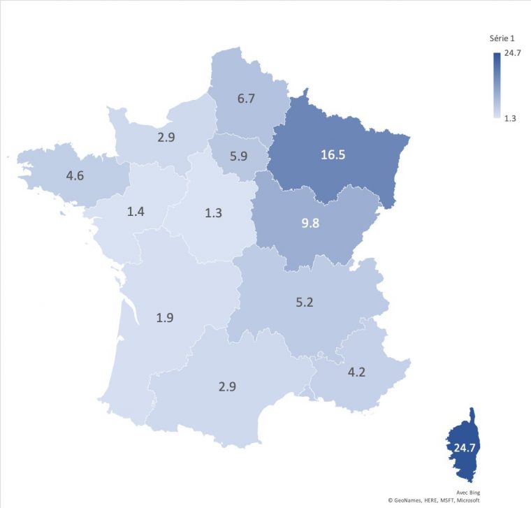 Pierre Vabres On Twitter: "epidémie De Covid-19 En France à Les 22 Régions De France Métropolitaine