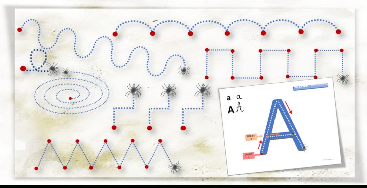 Pistes Graphiques Et Écriture En Maternelle • Recreatisse serapportantà Graphisme Vagues Ms