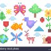Pixel Art Animals Photos &amp; Pixel Art Animals Images - Alamy pour Pixel Art Flamant Rose