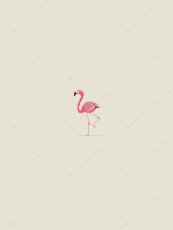 Pixel Art Flamingo | Pixel Art Flamingo — Stock Vector avec Pixel Art Flamant Rose