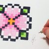 Pixel Art Fleur (Facile) dedans Pixel Art Facile Fille