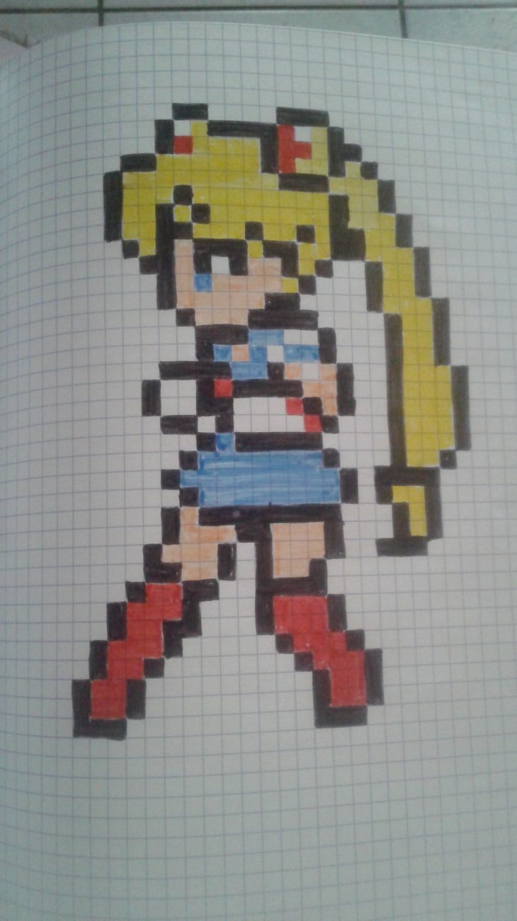 Pixel Art – Page 28 destiné Pixel Art Facile Fille