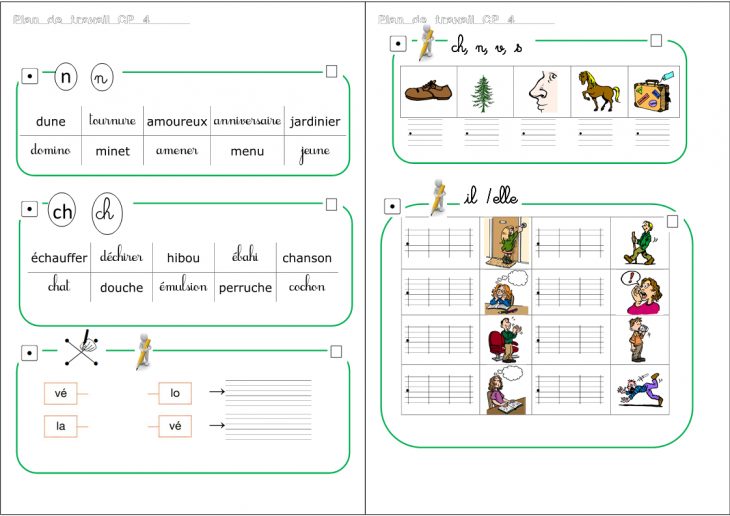 Plan De Travail Cp – Zaubette à Travaille De Cp A Imprimer
