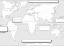 Planisphère À Compléter | Planisphère À Imprimer, Géographie pour Carte Du Monde À Compléter En Ligne