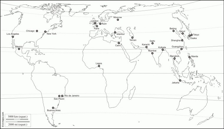 Planisphère Centré Europe Afrique : Carte Géographique tout Carte Europe Vierge Cm1