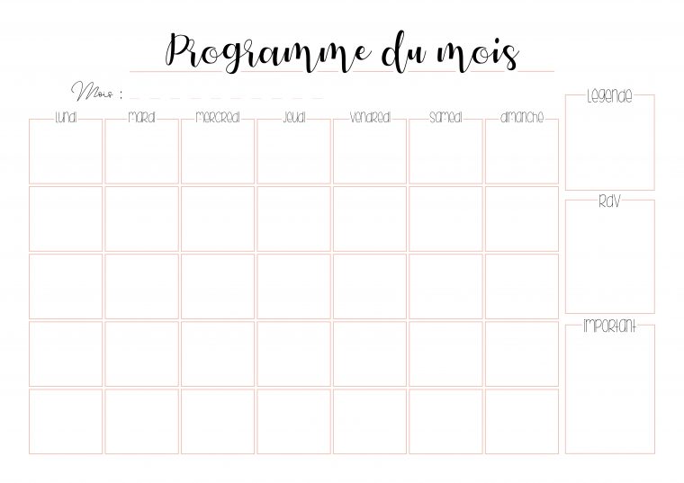 Planners À Imprimer Pour S'organiser Au Quotidien – Gratuit serapportantà Agenda 2018 À Imprimer Gratuit