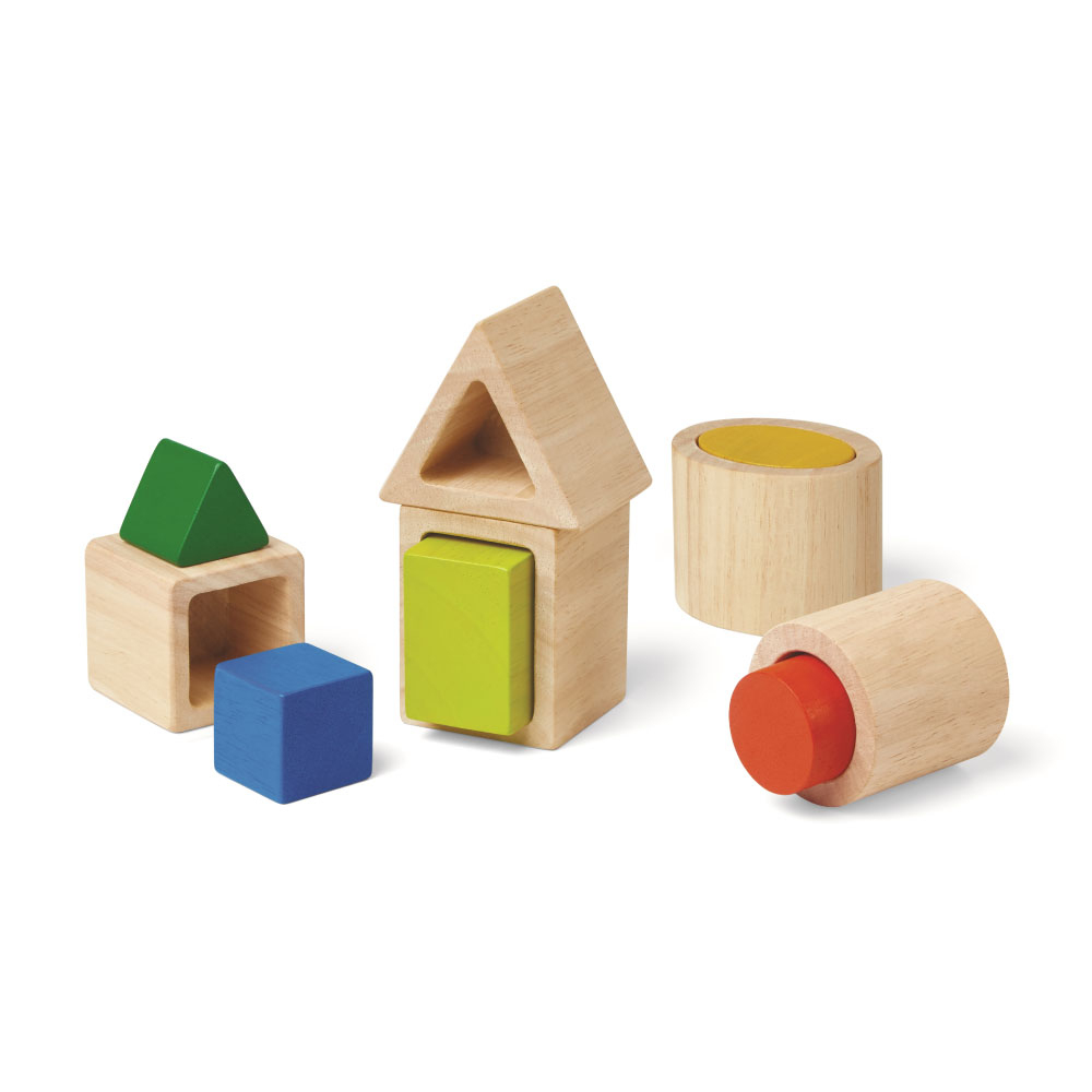 Plantoys Les Boîtes Géométriques Dans L'esprit Montessori avec Boite À Forme Montessori