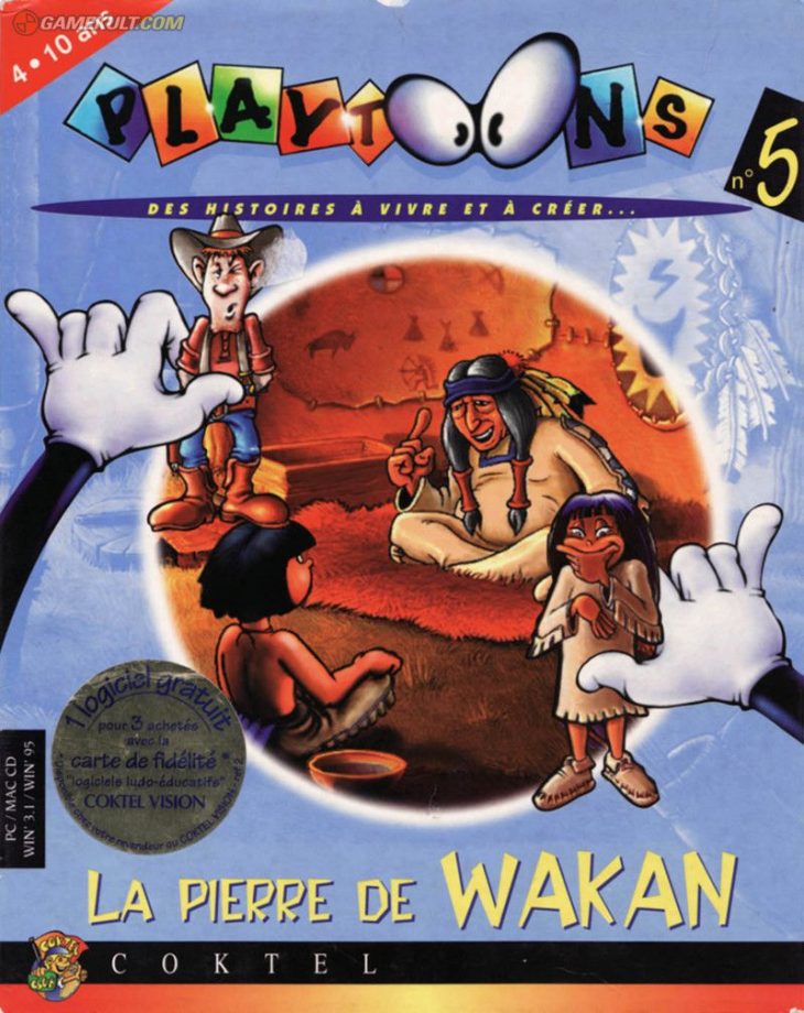 Playtoons 5 : La Pierre De Wakan (1995) – Jeu Vidéo à Jeux Adibou Pc