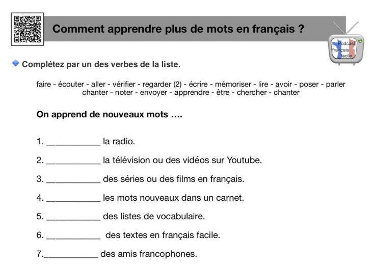 Podcast Francais Facile (@francaisfacile) | Twitter destiné Exercice Francais Facile