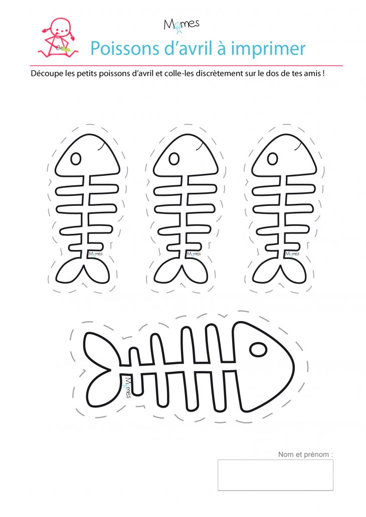 Poisson D'avril À Imprimer – Momes destiné Poisson D Avril A Imprimer Gratuit