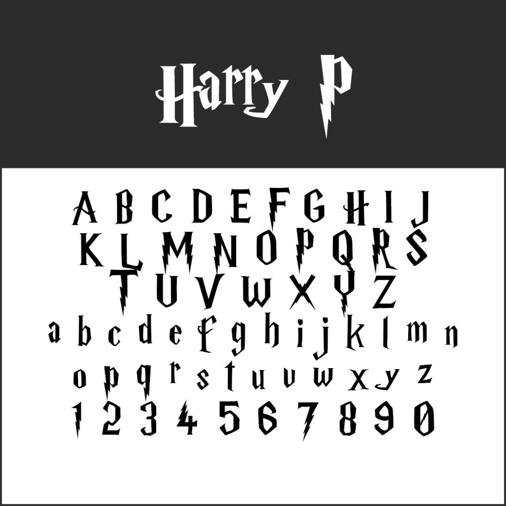 Police D&amp;#039;écriture Harry Potter : Des Fonts Magiques À à Modele Calligraphie Alphabet Gratuit 