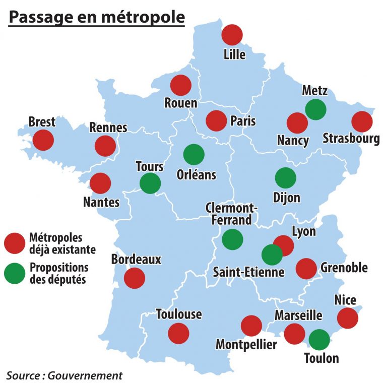 Politique | Metz Sur La Carte De France Des Grandes Villes concernant Carte De France Avec Grandes Villes