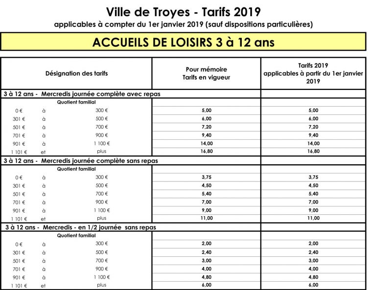 Portail Famille – Tarifs Et Règlement Accueil De Loisirs serapportantà Activités Éducatives Pour Les 0 2 Ans