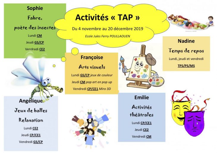 Poullaouën – Les Temps D'activités Périscolaires destiné Activité Manuelle Pour Cp