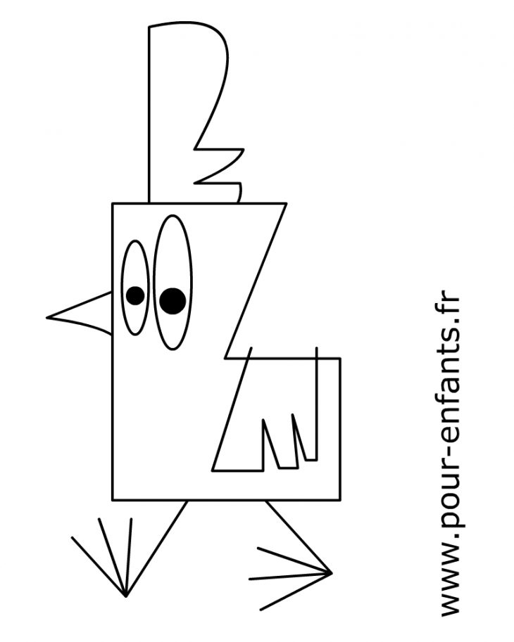 Pour Enfants 2017: Comment Dessiner Une Poule Facilement encequiconcerne Image Facile A Reproduire