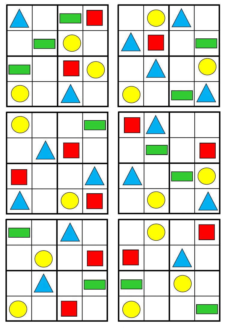 Pracovní Listy – Matematické Představy 5 – 7 Let dedans Sudoku Grande Section