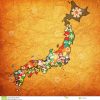Préfectures Du Japon Sur La Carte D'administration avec Carte Des Préfectures