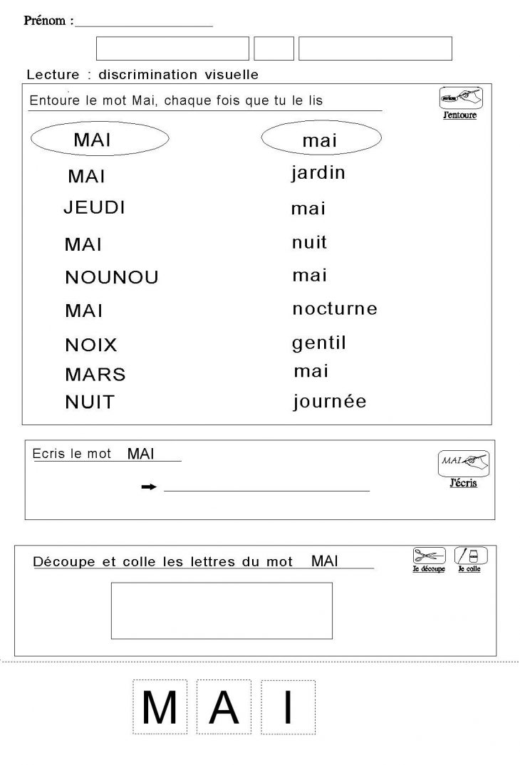 Préférence Fiches Maternelles De Lecture Grande Sec avec Exercice De Lecture Maternelle Grande Section