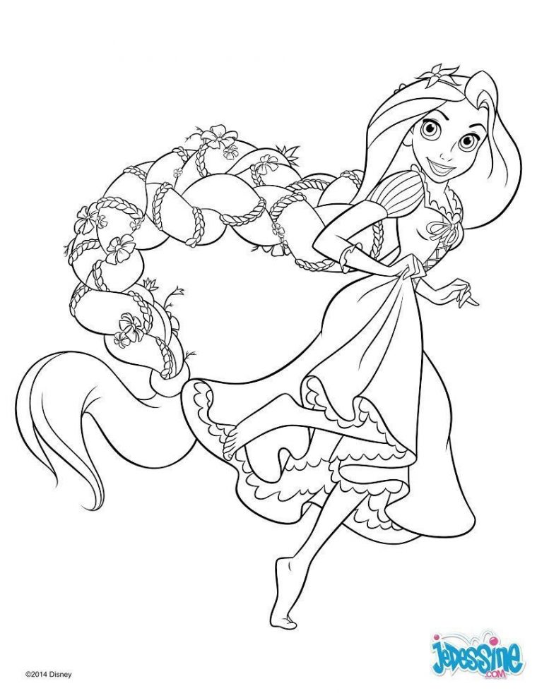 Princesse Disney Coloriage Raiponce Coloriage Disney À pour Princesse À Colorier Gratuit