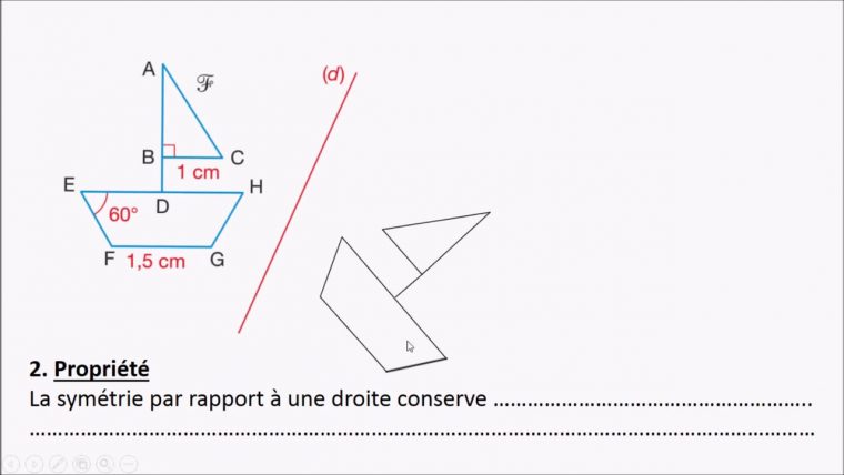 Propriétés De La Symétrie Axiale dedans Symétrie Axial