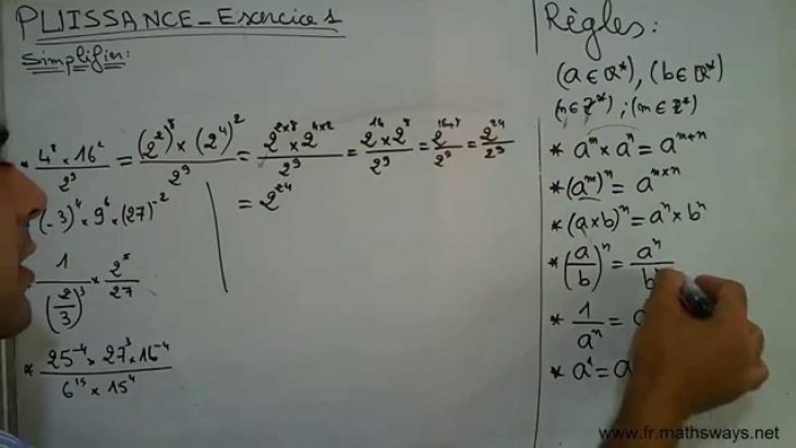 Puissance Regles Et Exercice Corrige serapportantà Exercice De Math Sur Les Puissances