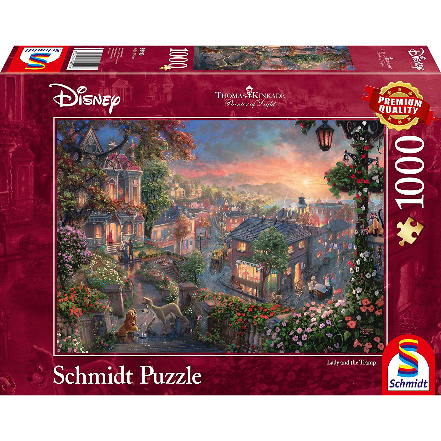 Puzzle 1000 Pièces : La Belle Et Le Clochard, Disney avec Puzzles Adultes Gratuits 