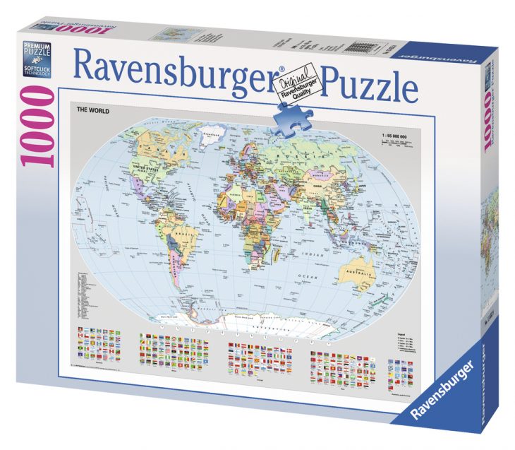 Puzzle Carte Du Monde 1000 Pièces | Acheter En Ligne – Manor serapportantà Carte Du Monde En Ligne