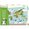 Puzzle Carte Du Monde Planisphère 76 Pièces 56X40 Cm Avenue Mandarine avec Planisphère Enfant