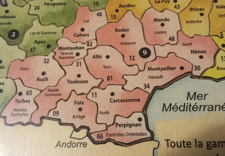 Puzzle France Couleur 13 Nouvelles Régions dedans Jeu Sur Les Régions De France