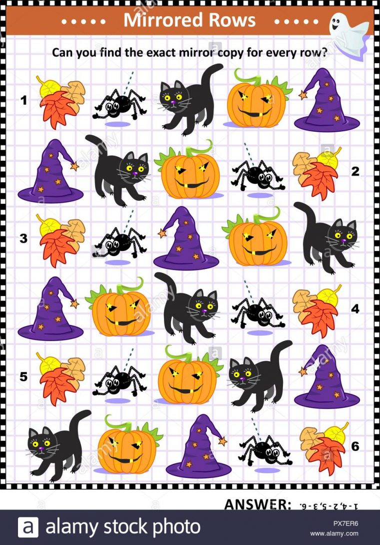 Puzzle Halloween : Faire Correspondre Les Paires – Trouver L concernant Puzzle A Faire En Ligne