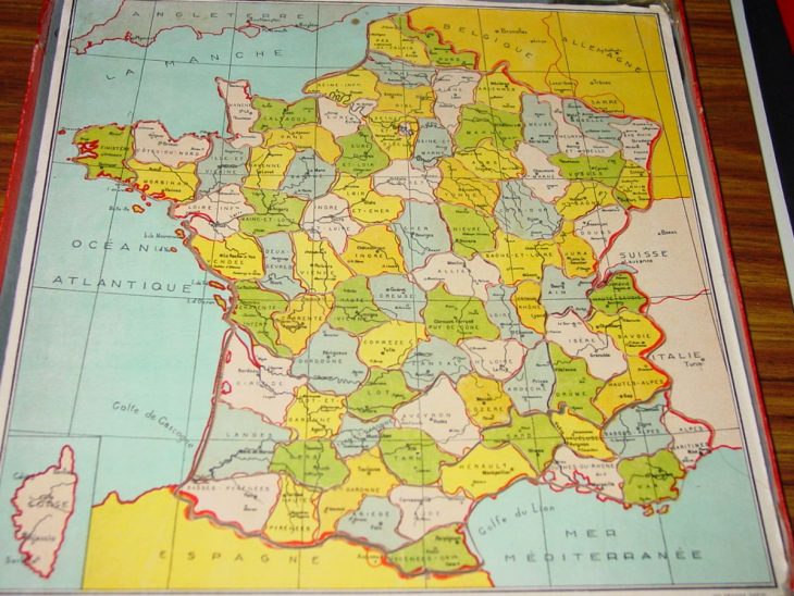 Puzzle La France Par Departements concernant Puzzle Departement