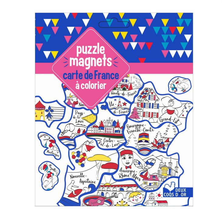 Puzzle Magnets Carte France À Colorier destiné Coloriage Carte De France