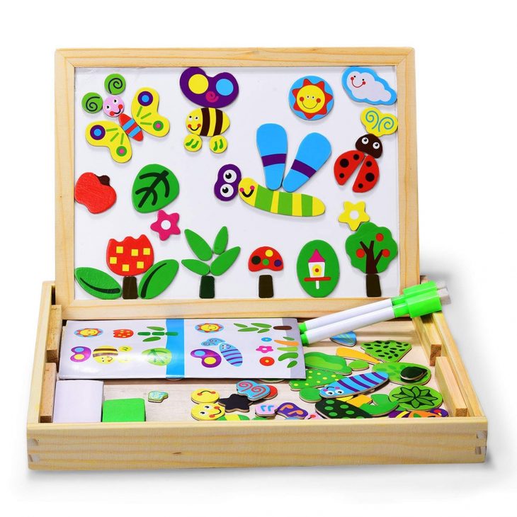 Puzzles Enfant En Bois Magnétique, Dookey Jigsaw Avec tout Puzzle Fille 3 Ans