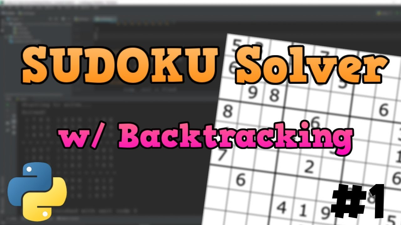 Python Sudoku Solver Tutorial With Backtracking P.1 dedans Sudoku Facile Avec Solution