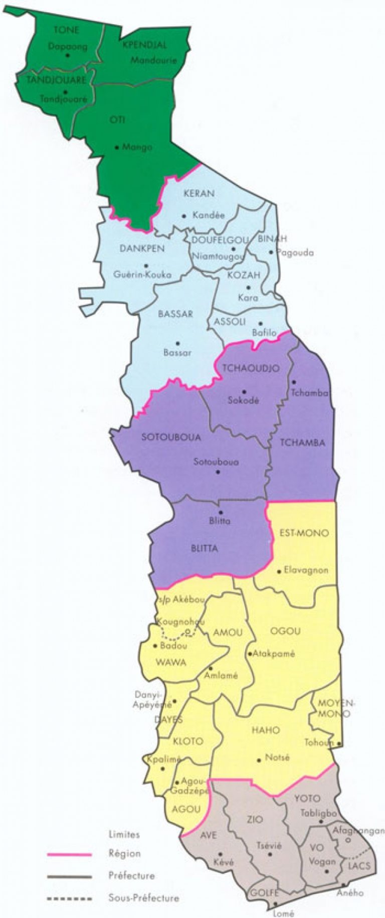 Quatre Nouvelles Préfectures Au Togo. Ministère De L encequiconcerne