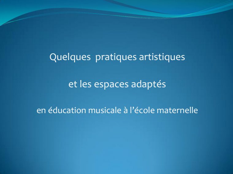 Quelques Activités Musicales À L`école Maternelle pour Activité Musicale Maternelle