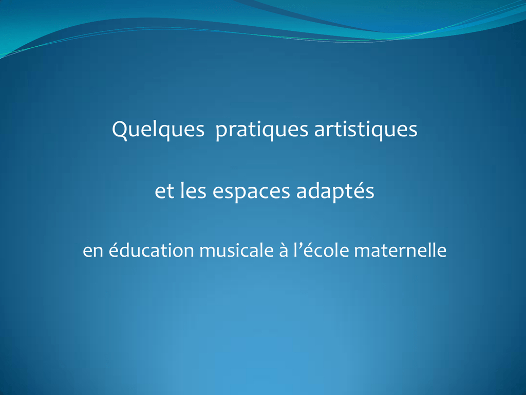 Quelques Activités Musicales À L`école Maternelle pour Activité Musicale Maternelle 