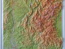 Raised Relief Map French Alps And Rhone Valley As 3D Map concernant Carte De L Europe En Relief