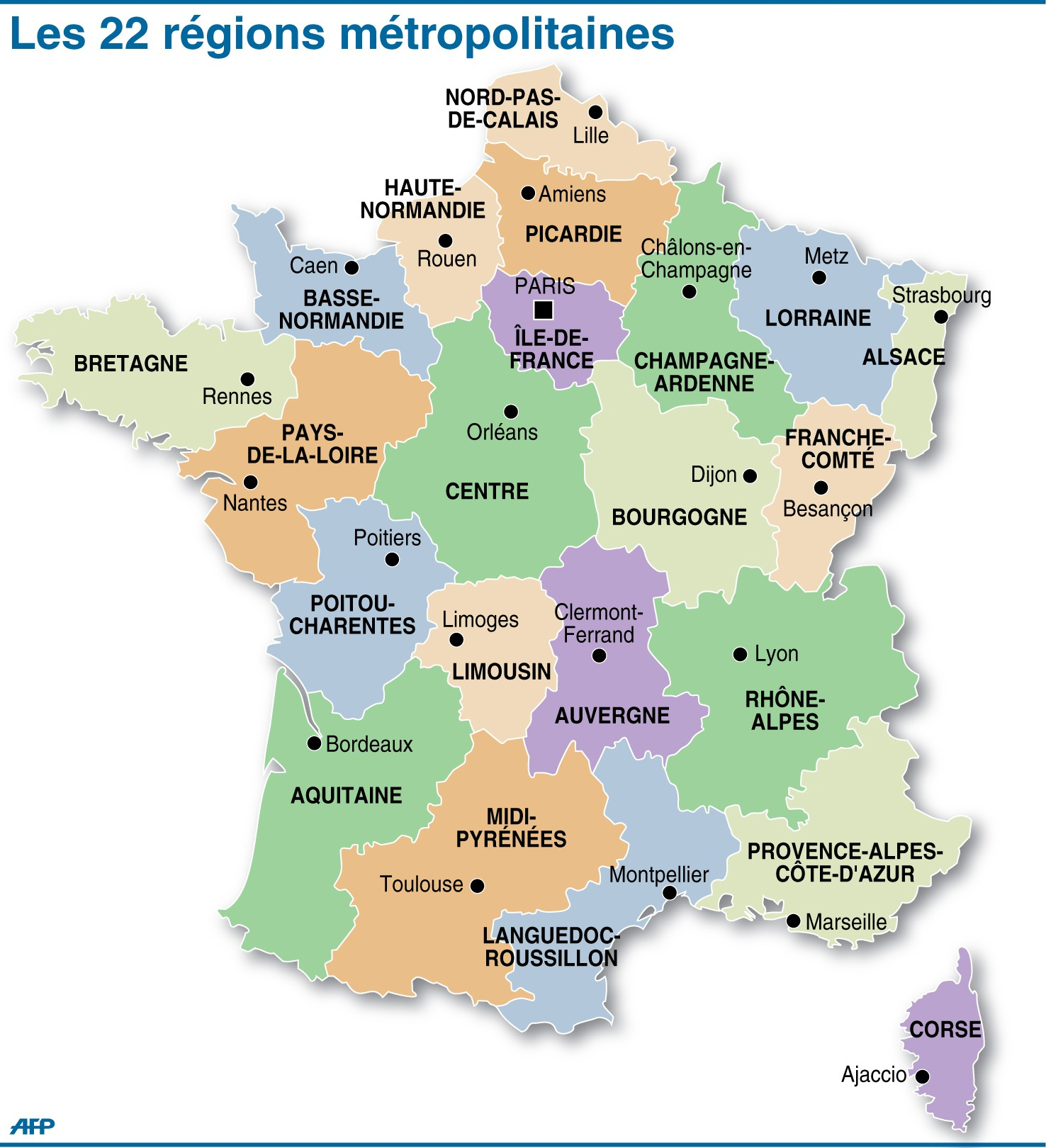 Redécoupage Territorial : De La Bourgogne À La Normandie dedans Carte Des 22 Régions 