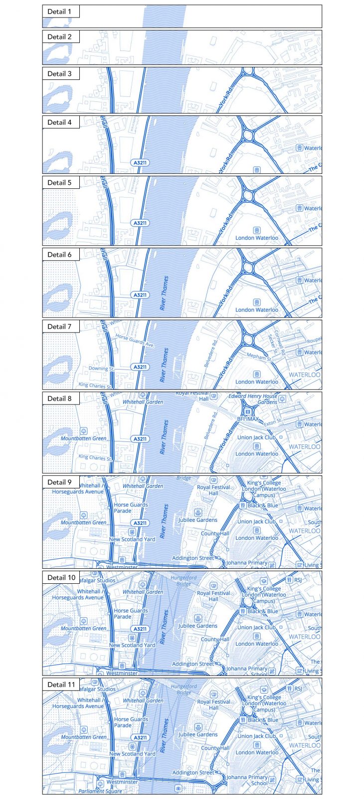 Refill – Levels Of Detail · Mapzen pour Progression Tangram