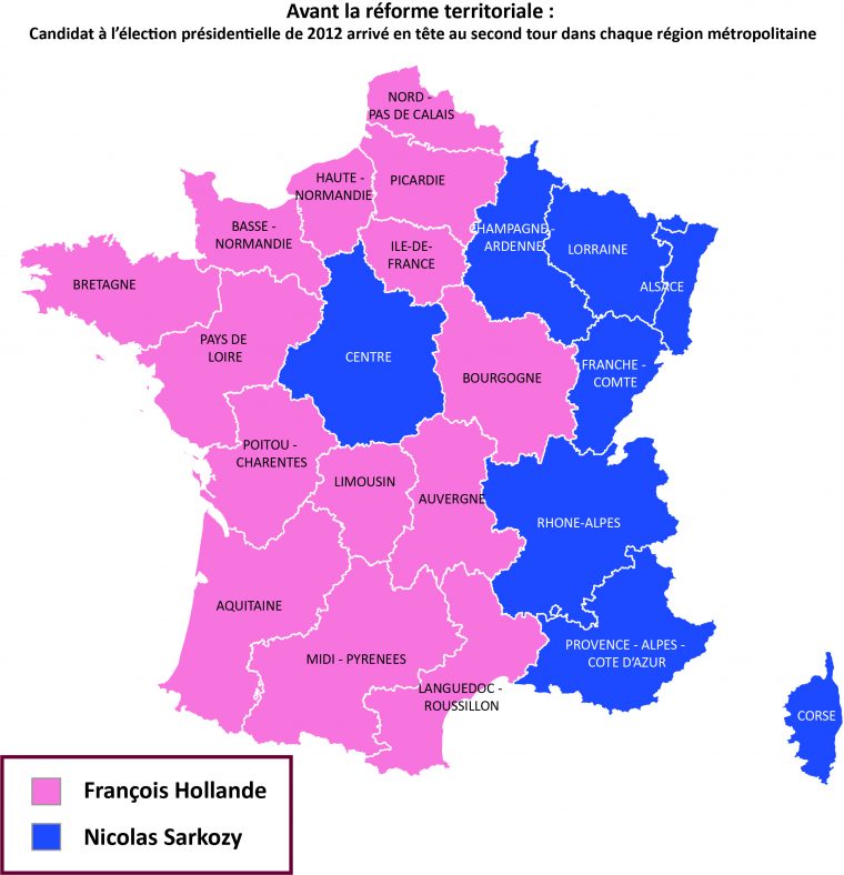 Réforme Territoriale: Pour Qui Voteront Les Nouvelles destiné Les 22 Régions De France Métropolitaine