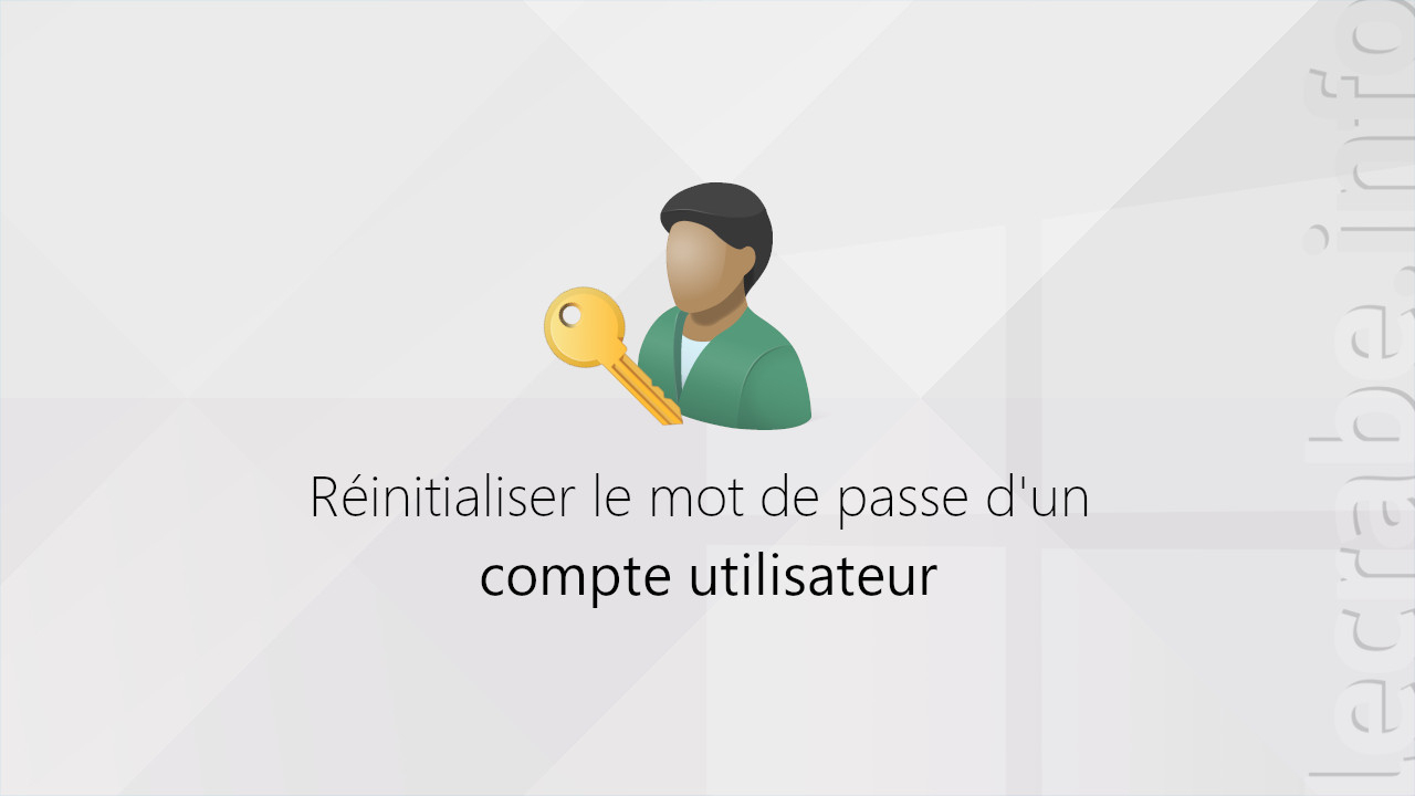 Réinitialiser Le Mot De Passe D&amp;#039;un Compte Utilisateur Sur pour Ordi Mots 