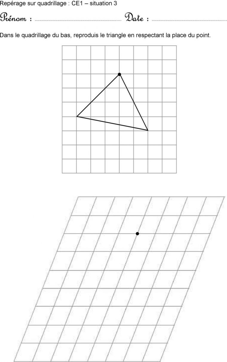 Reproduction Sur Quadrillage. Des Situations D Apprentissage dedans Exercice Reproduction Sur Quadrillage Ce1