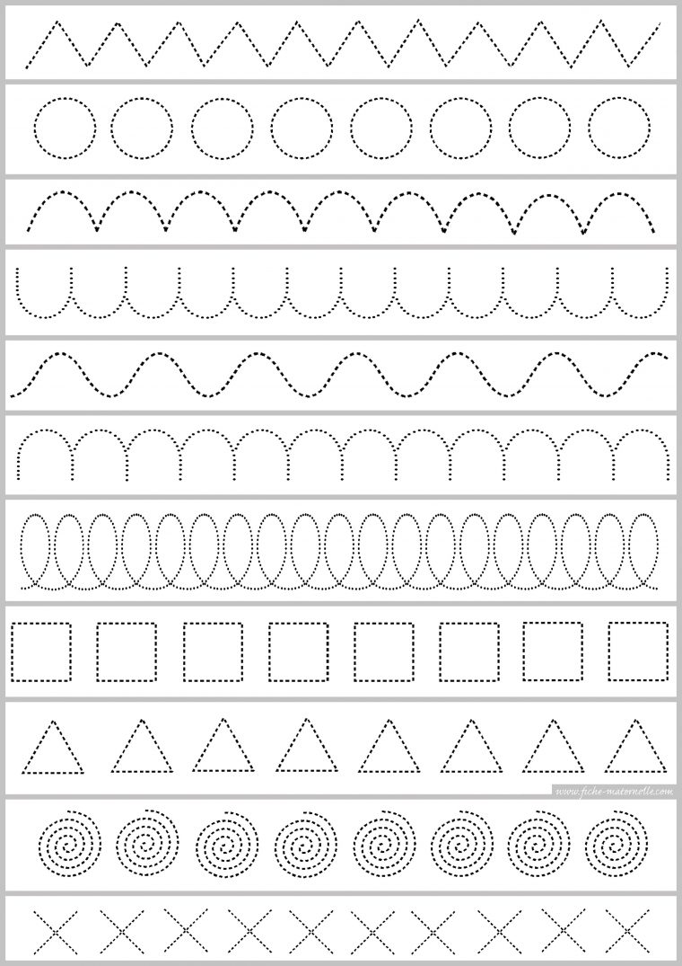 Ressources Maternelle : Graphisme destiné Les Maternelles Fiches