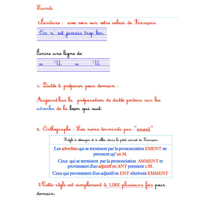 Révisions Et Devoirs À Envoyer Français Ce2 destiné Fiche De Français Ce2