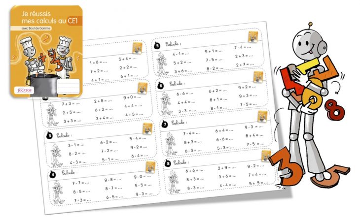 Rituels Calcul Avec Les Cahiers De Calcul Jocatop Ce1 | Bout avec Exercice De Cp En Ligne